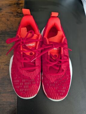Under Armour Spawn 3 Red Basketball Sneakers with White Soles
